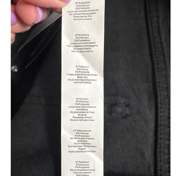 NWT Pretty Little Thing Washed Black Longline Fitted Denim Shorts Sz 8 US/12 UK - Picture 9 of 11